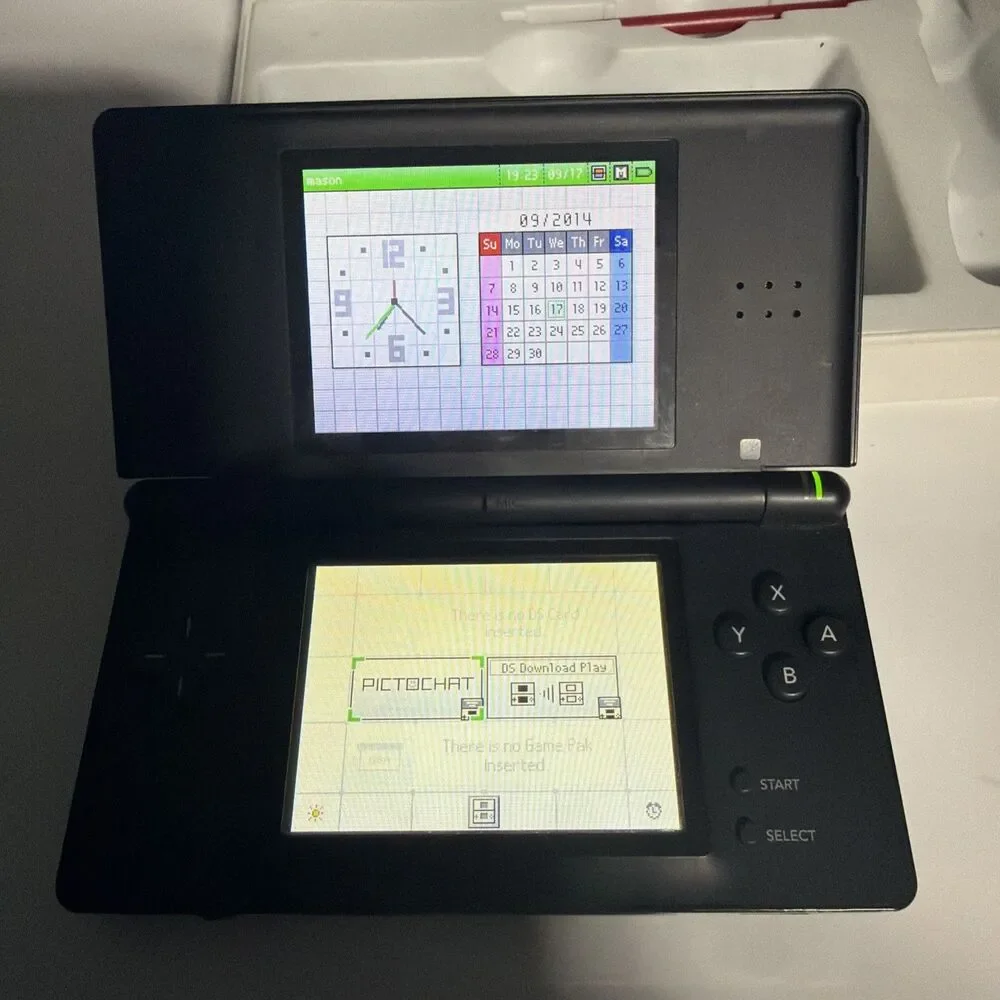 Black Nintendo DS Lite Game Boy Hard Case 5 Game Lot Bundle Tested